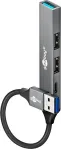 Goobay Slim 4-Port USB Hub, USB-A to USB-C/USB-A, 5 Gbit/s | 74458