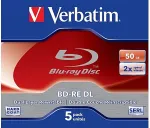 Toorikud VERBATIM BD-RE DL 2x JC 50GB 5 pc