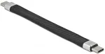 Delock USB 2.0 FPC Flachbandkabel USB Type-C zu USB Type-C 13cm PD 5 A E-Marker