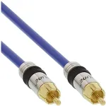 Inline Premium - Video-/Digitalaudiokabel (koaxial) - RCA (M) - RCA (M) - 10,0m - abgeschirmt - Blau (89810P)