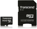 M&auml;lukaart TRANSCEND 64GB MICROSDXC CLASS10 MIT ADAPTER