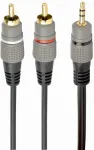 Cablexpert 3.5 mm stereo plug to 2xRCA plugs, gold-plated connectors, 1.5 | CCA-352-1.5M