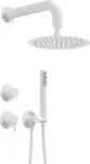 Deante Concealed shower set with overhead shower