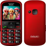 Mobiiltelefon EVOLVEO EasyPhone XS, mobile phone for seniors, red