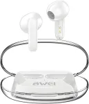 AWEI T85 ENC - Bluetooth headphones with Noice Cancellation - BT 5.3 - valge