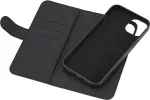 Deltaco Wallet case 2-in-1 for iPhone 15 Plus, removable magnetic cover, black / 1902469