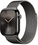 APPLE Watch Series 10 LTE 42mm Slate Titangeh&auml;use mit Slate Milanese Loop