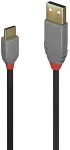 Lindy Anthra Line - USB-Kabel - USB-C (M) bis USB Typ A (M) - USB2.0 - 50 cm (36885)