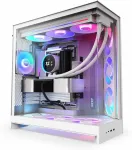 Korpus NZXT H9 Flow RGB (2025) All White Midi Tower ATX Gaming Geh&auml;use wei&szlig; mit Glasfenster