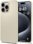 Spigen Kaitse&uuml;mbris Thin Fit, Apple iPhone 15 Pro, beež, &otilde;huke,