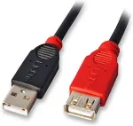 Lindy USB 2.0 Aktiv-Verl&auml;ngerung Typ A/A Slim M/F 5m