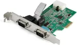 V&otilde;rgukaart StarTech 2 Port PCI Express serielle Schnittstellenkarte - 16950 UART - 256-Byte-FIFO-Cache - Adapterkarte