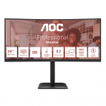 LCD Monitor AOC 34 " 3440 x 1440 pixels UltraWide Quad HD Native aspect ratio 21:9 LCD Curved CU34E4CV