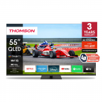 Televiisor THOMSON 55" 4K Smart QLED 3840x2160 Wireless LAN Bluetooth Google TV Black 55QG7C14