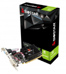 BIOSTAR NVIDIA GeForce 210 1 GB DDR3 64 bit 2.0 16x Memory 1333 MHz GPU 589 MHz Single Slot Fan
