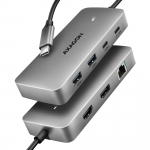 I O HUB USB-C 3P HDMI DP 0.15M HMC-CUB83X2 AXAGON
