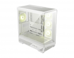 Case MSI ATX micro ATX Mini-ITX White Transparent Midi Tower MAG PANO 130R PZ WHITE MAGPANO130RPZWHITE
