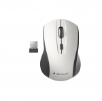 Hiir USB OPTICAL WRL BLACK SILVER MUSW-4B-02-BS GEMBIRD