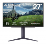 LCD Monitor LG 27" Panel IPS 16:9 180Hz 1 ms Pivot Height Tilt Colour Black