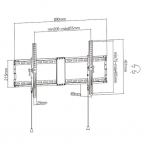TV SET ACC WALL MOUNT 43-90"/WM-90T-01 GEMBIRD