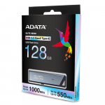 USB m&auml;lupulk USB-C 128GB SILV ADATA