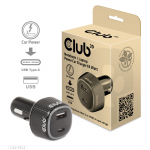 NB CHARGER CAR USB+USB-C 63W CLUB3D