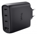 Seinalaadija TRUST 65W 4-port GAN must