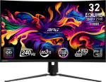 Monitor MSI MPG 321CURX QD-OLED 31.5" Gaming/Curved/4K Panel QD-OLED 3840x2160 16:9 240 Hz 0.03 ms MPG321CURXQD-OLED
