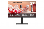 LCD Monitor LG 27 " 2560 x 1440 pixels Quad HD Native aspect ratio 16:9 LCD Flat 27BA54QB-B