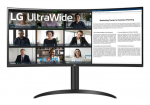 LCD Monitor LG 34" Curved 21 : 9 Panel VA 21:9 100Hz 5 ms Height Tilt Colour Black 34WR