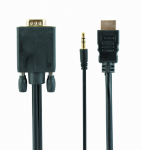 CABLE HDMI-VGA +3.5MM/1.8M A-HDMI-VGA-03-6 GEMBIRD