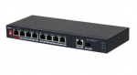 Switch DAHUA PFS3110-8ET1GT1GF-96 Desktop/pedestal 8x10Base-T / 100Base-TX 1x10Base-T / 100Base-TX / 1000Base-T 2x1000Base-T PoE