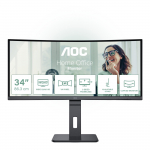 LCD Monitor AOC 34 " 3440 x 1440 pixels UltraWide Quad HD Native aspect ratio 21:9 LED Curved CU34P3CV