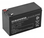 Aku Europower EP7.2-12T2 12V 7.2AH VRLA