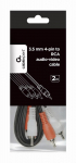 Helikaabel GEMBIRD 3.5mm 4-pin RCA 2m