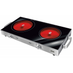 MPM MKE-23 klaaskeraamiline lauapliit 2 keedualaga, 1800+1000 W, roostevaba korpus