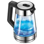 MPM MCZ-116 veekeetja temperatuuri reguleerimisega, LED-valgustus, roostevaba teras/klaas, 1,7 l, 2200 W