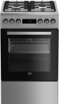 Beko FSE52320DXD gaasipliit elektriahjuga 50 cm, 6 f-ni, roostevaba teras