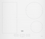 Beko HII64200FMTW 2 &uuml;hendatava alaga 4 keedutsooniga integreeritav induktsioonplaat, 60 cm valge