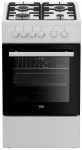 Beko FSE52029DWD gaasipliit elektriahjuga 50 cm, 6 f-ni