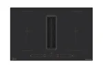 Midea MIH740Y038B 2 &uuml;hendatava alaga integreeritav induktsioonplaat koos &otilde;hupuhastiga 630 m3/h, 80 cm