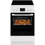 Electrolux LKR 564277W klaaskeraamiline pliit 50 cm, 9 f-ni, auruf-n