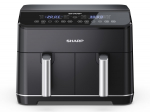 Sharp AF-GD82AE-B kuuma&otilde;hufrit&uuml;&uuml;r 2 korviga (2x4 l), 1800 W