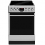 Hansa FCCX58208 klaaskeraamiline pliit 50 cm, 8 f-ni, roostevaba teras