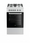 Beko FSE52020DWD gaasipliit elektriahjuga 50 cm, 6 f-ni