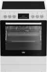 Beko FBM67320WS klaaskeraamiline pliit 60 cm, 8 f-ni, 72 l