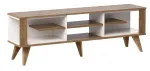 TV-laud Kalune Design Ionis, tamm v./valge v., 160 cm x 35 cm x 52.5 cm