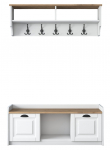 Esiku m&ouml;&ouml;blikomplekt Kalune Design P2 1636, sise, valge v./p&auml;hklipuu v.