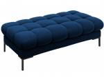 Tumba Micadoni Home Mamaia Velvet, sinine v./must v., 133 cm x 62 cm x 41 cm