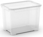 Kaanega hoiukarp, esemete hoidmiseks Curver T Box, 20 l, l&auml;bipaistev v., 38 x 26.5 x 28.5 cm